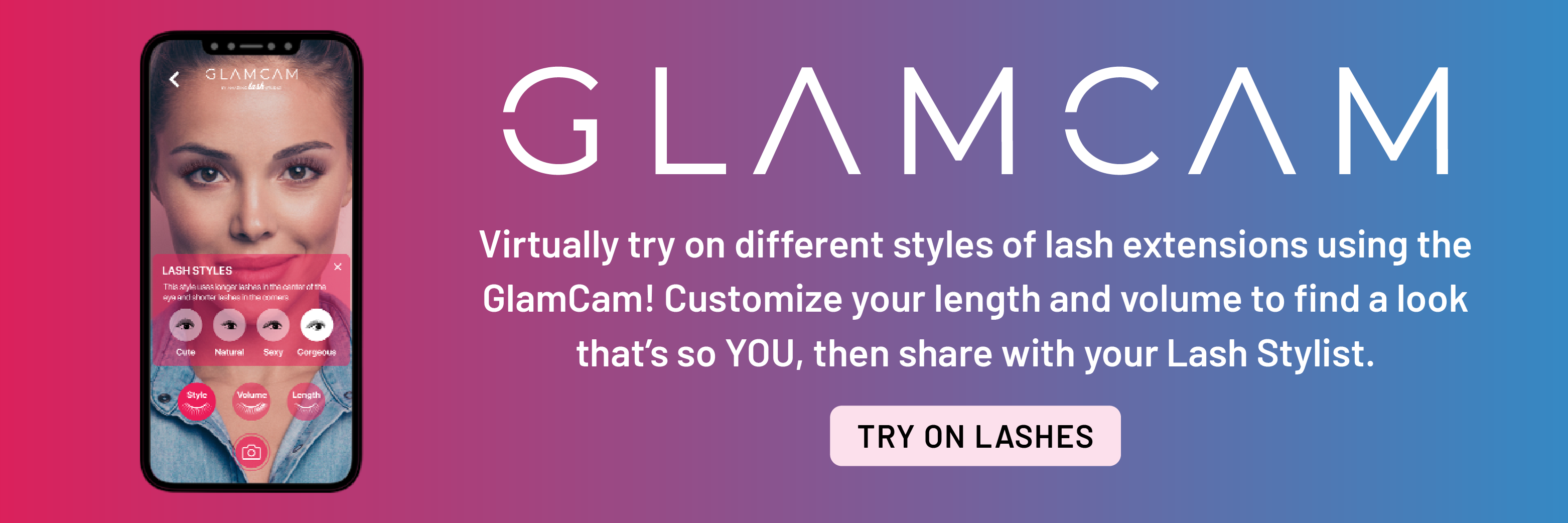 Virtually try on different styles using the GlamCam!